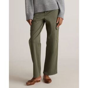 Quince Sage Wide Leg Cargo Pants